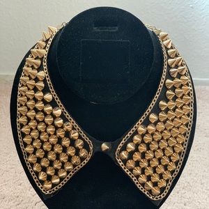 Gold Studded Collar necklace
